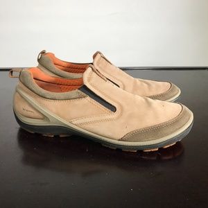 Ecco biom Tan Leather Slip-Ons